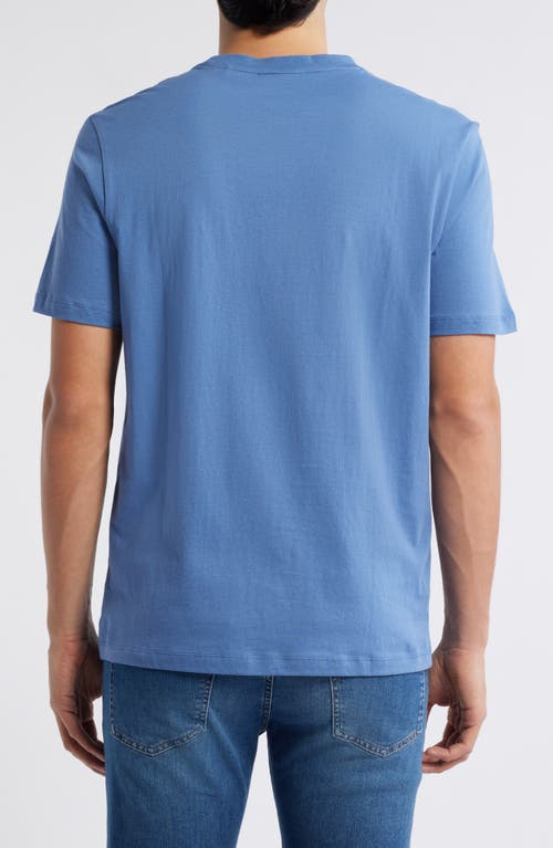 Hugo Boss Hugo Danetchorb Logo Graphic T-shirt In Open Blue