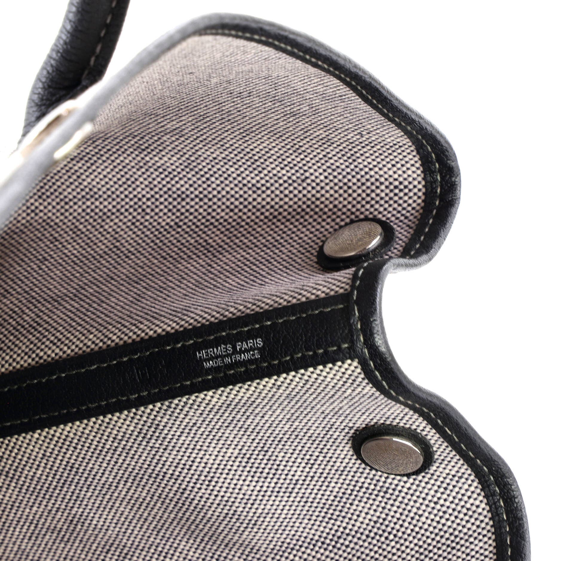 Pre-Owned Hermes Garden Party Tote Toile and Leather 36, Alternate, color, Bleu Indigo