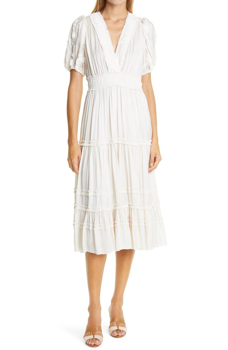 Ulla Johnson Ines Midi Dress, Main, color, 