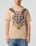 PHILIPP PLEIN Round Neck T-Shirt Eagle Tattoo Men