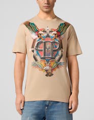 PHILIPP PLEIN Round Neck T-Shirt Eagle Tattoo Men