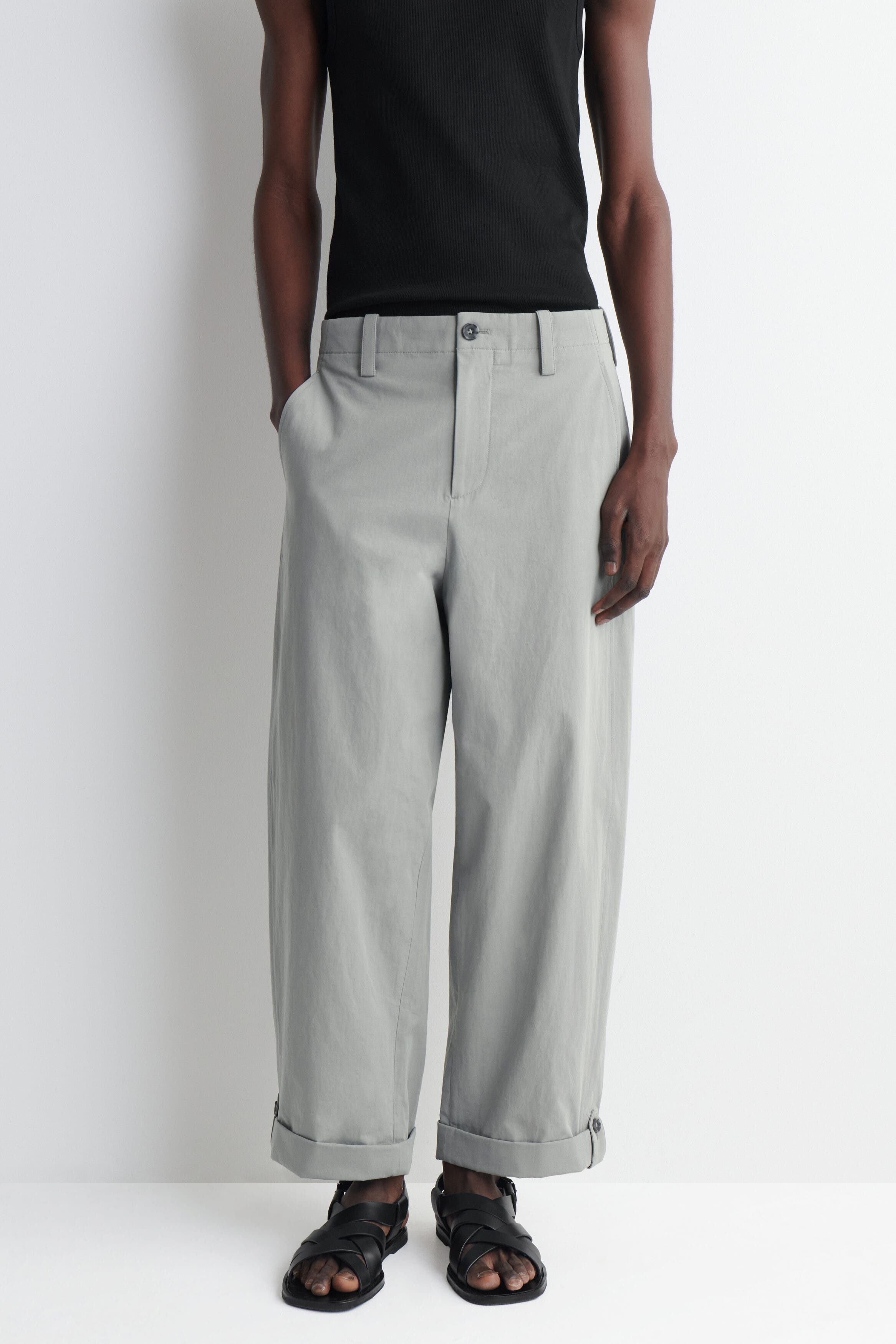 COS Relaxed-fit Straight-leg Cuffed Pants (Men) | Nordstrom
