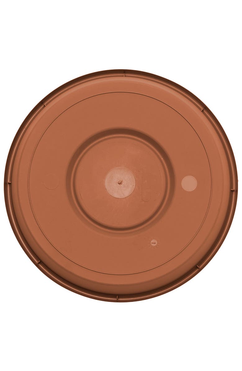 Bloem Terra 14.75 Inch Resin Saucer, Alternate, color, Brown
