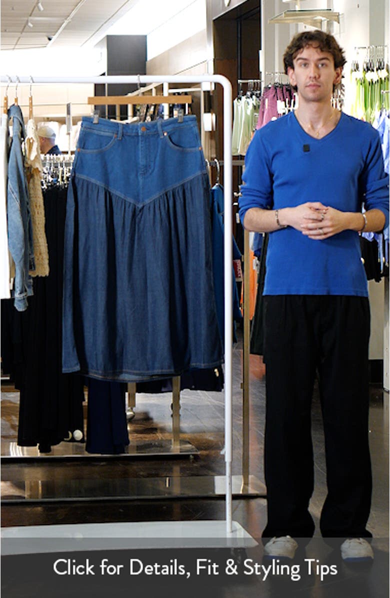 Western Tiered Midi Skirt, sales video thumbnail