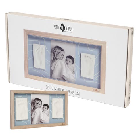 2 Prints - Baby Imprint & Photo Frame, Twin Keepsake Frame