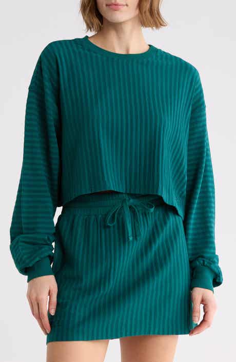 Half Court Cropped Pullover Sweatshirt