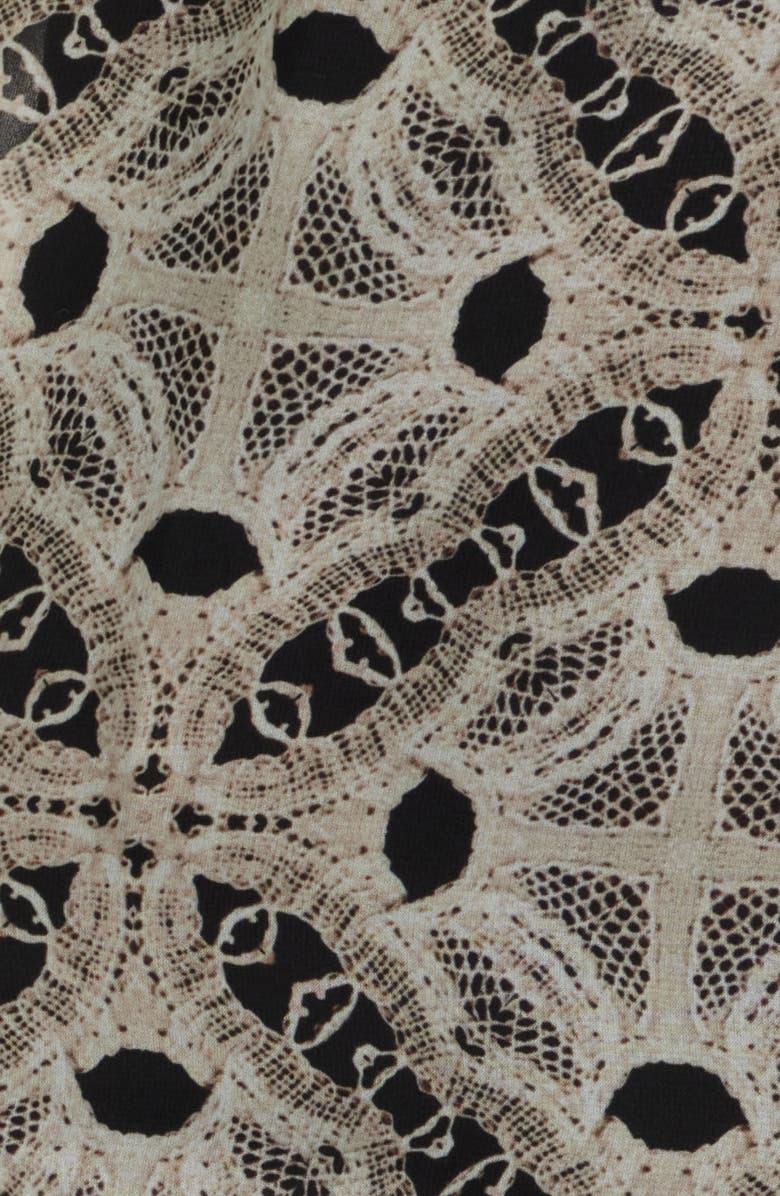 KOBI HALPERIN Flint Print Tie Waist Long Sleeve Shirtdress, Alternate, color,