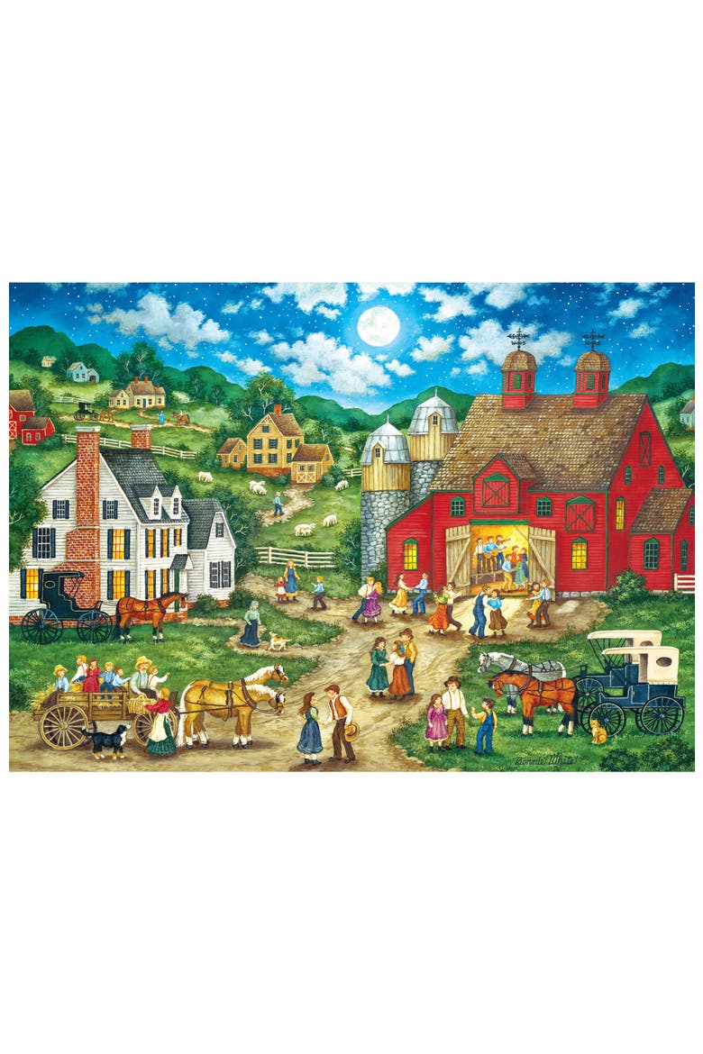 Friday Night Hoe Down 500 Piece Puzzle, Alternate, color, Multicolor
