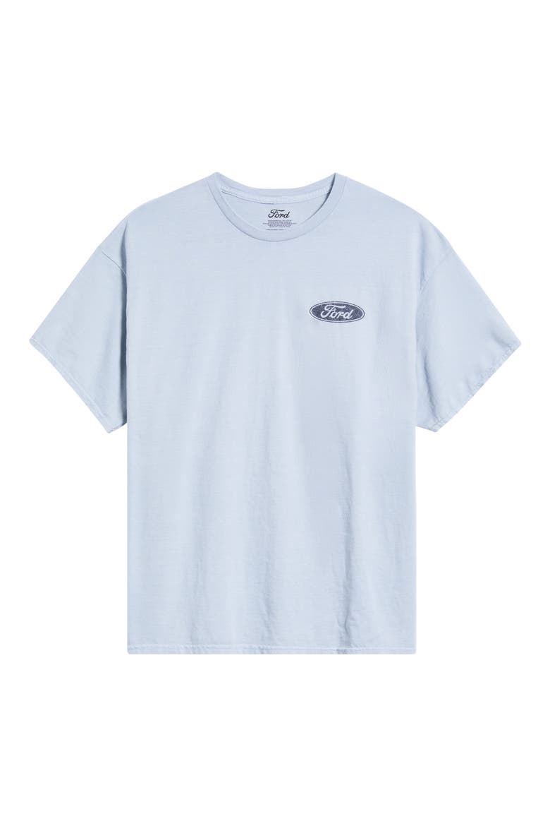 Ford Mustang Logo Graphic T-Shirt, Alternate, color, LIGHT BLUE