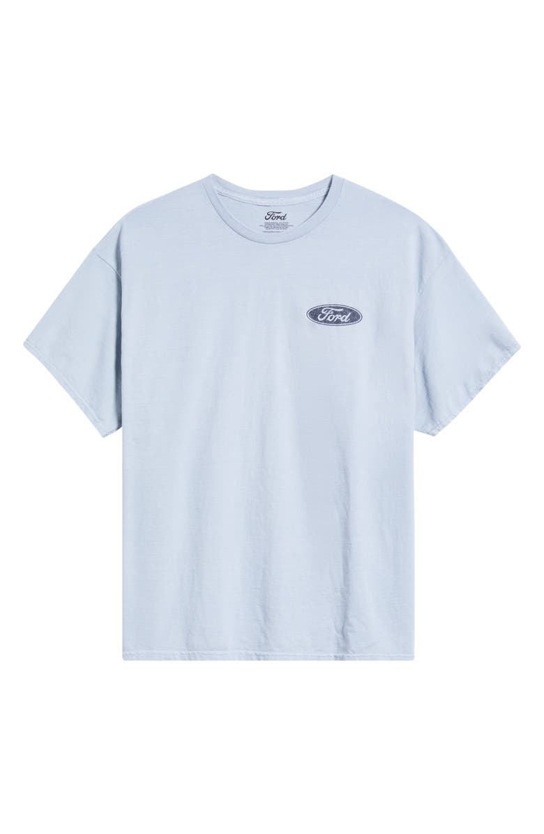 Merch Traffic Ford Mustang Logo Graphic T-Shirt, Alternate, color, Light Blue