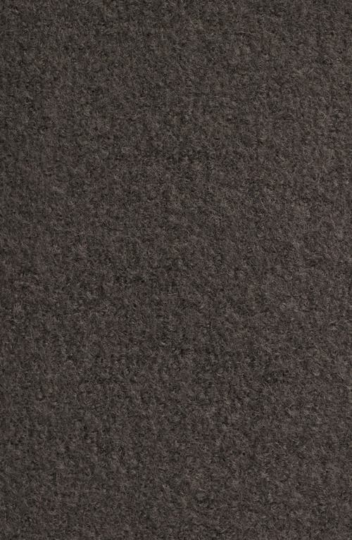 Hiso Charlotte Double Breasted Boiled Wool Coat In Brown