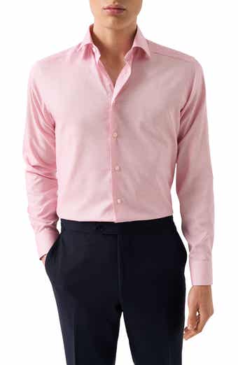 Eton Slim Fit Pink Cotton Dress Shirt