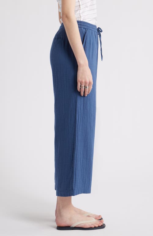 Caslonr Caslon(r) Wide Leg Crop Cotton Gauze Pants
