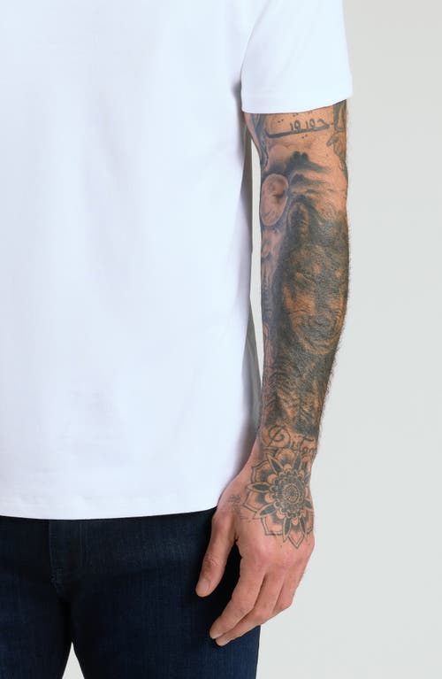 True Classic Pima Cotton Crewneck T-shirt In White