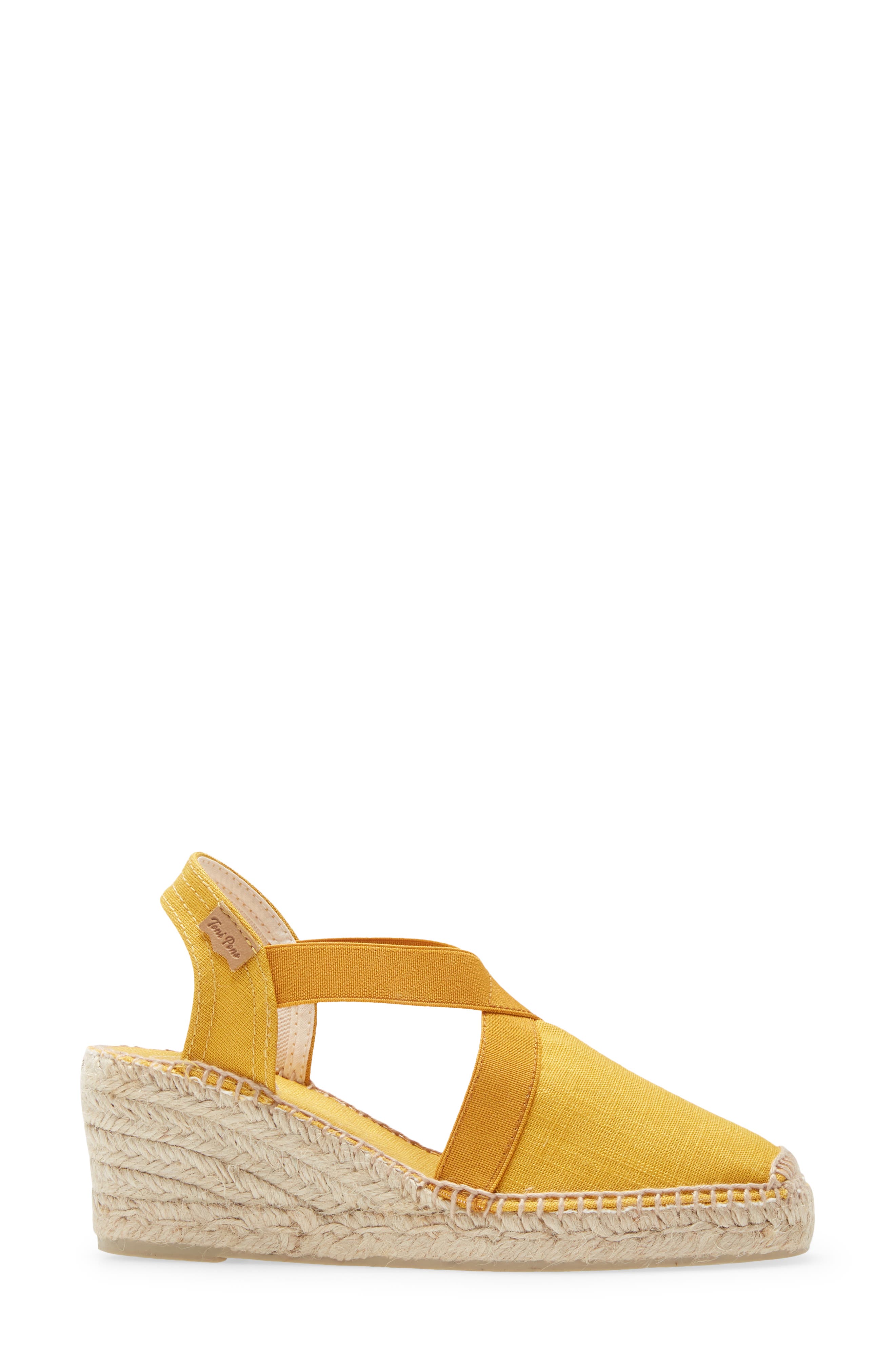 'Ter' Slingback Espadrille Sandal, Alternate, color, YELLOW FABRIC