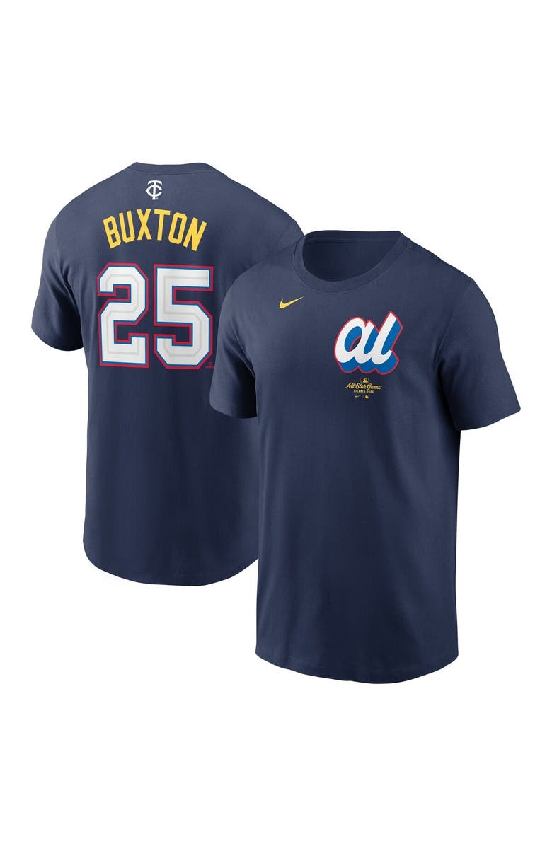 Nike Men's Nike Byron Buxton Navy American League 2025 All-Star Edition Name & Number T-Shirt, Alternate, color,