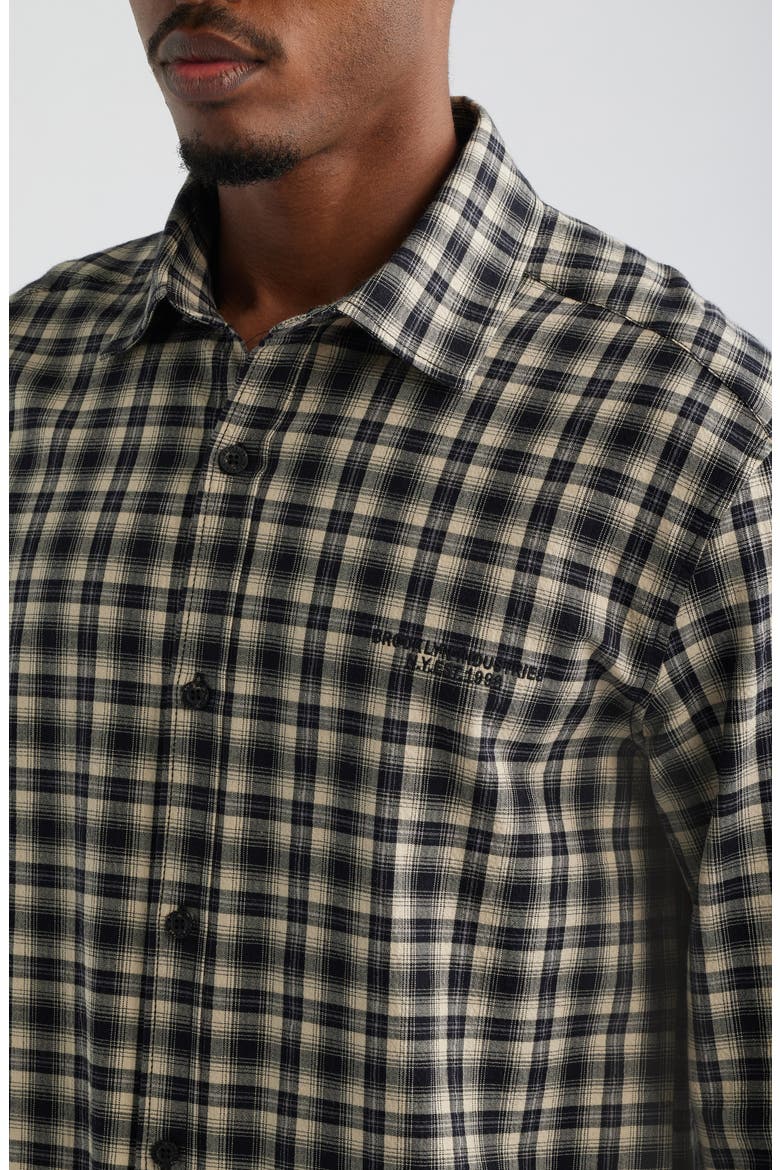 Check Button-Up Shirt, Alternate, color, BLACK CHECK