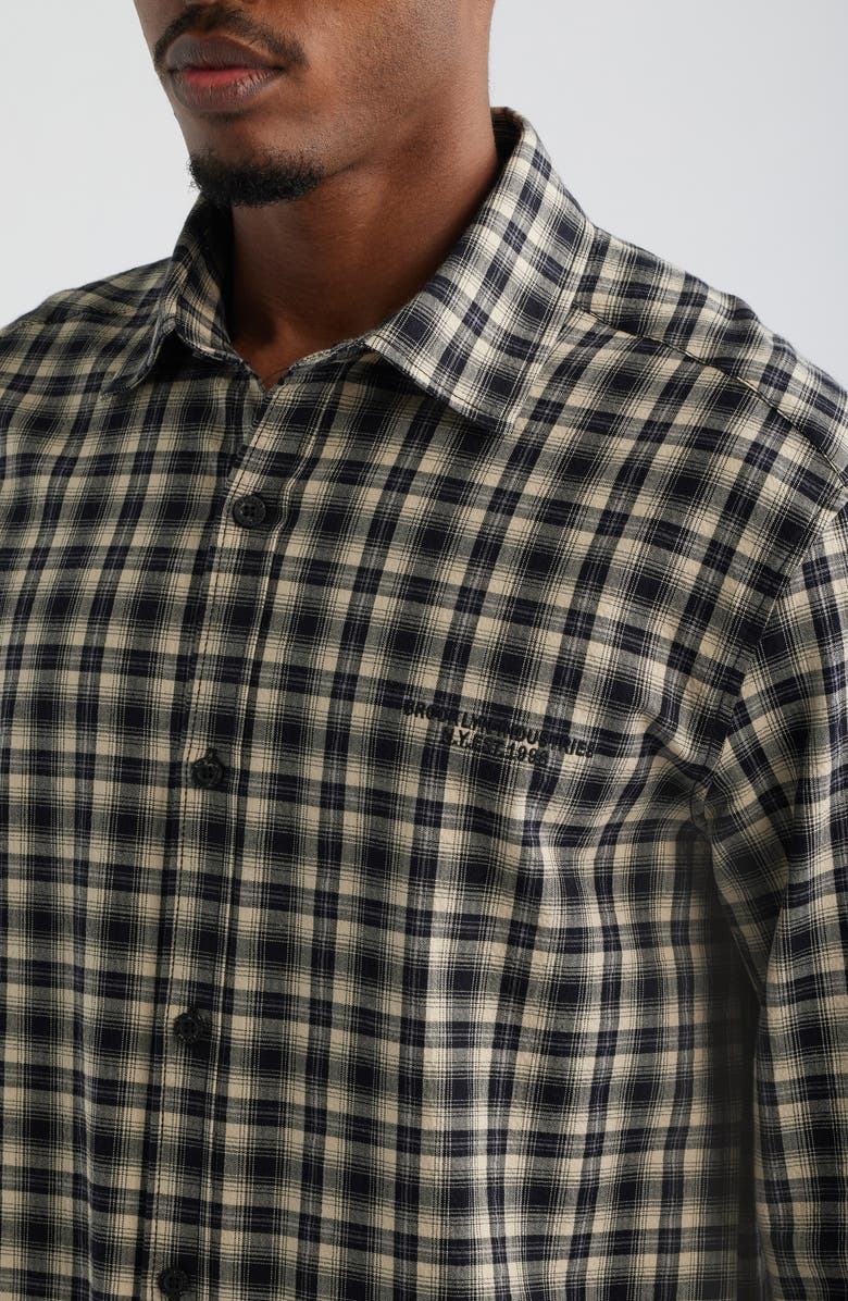 Brooklyn Industries Check Button-Up Shirt, Alternate, color, Black Check