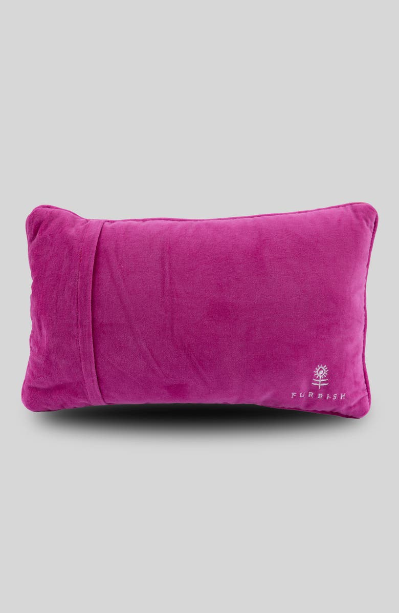 Furbish Single Dog Needlepoint Pillow, Alternate, color, Single Dog