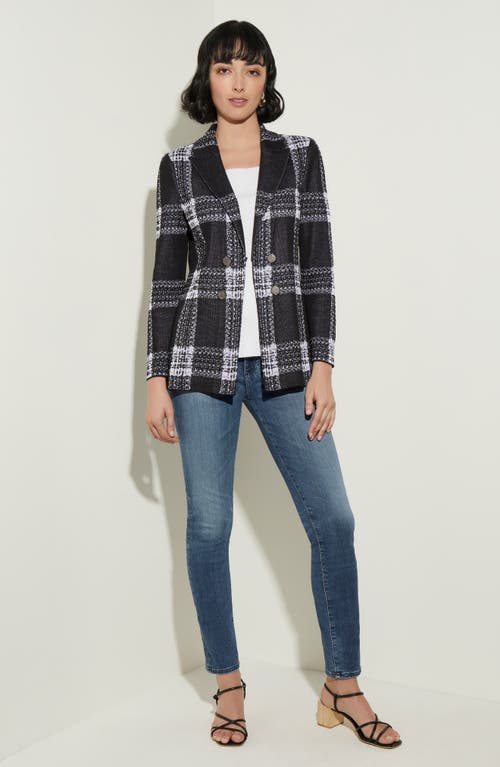 Misook Plaid Knit Blazer