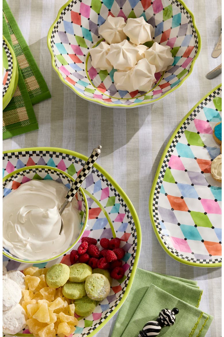 Palm Springs Melamine Serving Bowl, Alternate, color, WHITE MULTI