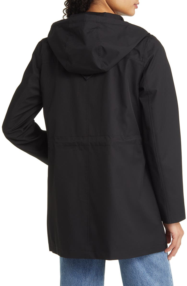 Sam Edelman Patch Pocket Hooded Water Repellent Rain Jacket, Alternate, color, 