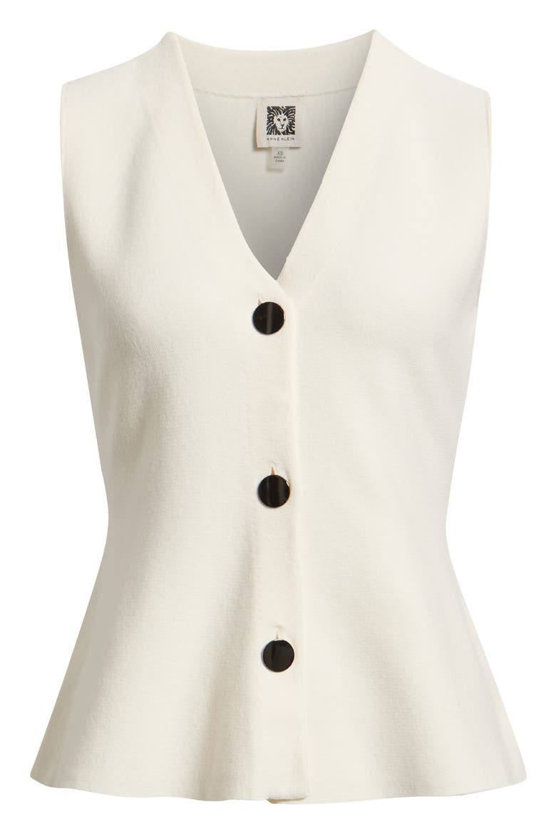 Peplum Vest, Alternate, color, WHITE DOVE