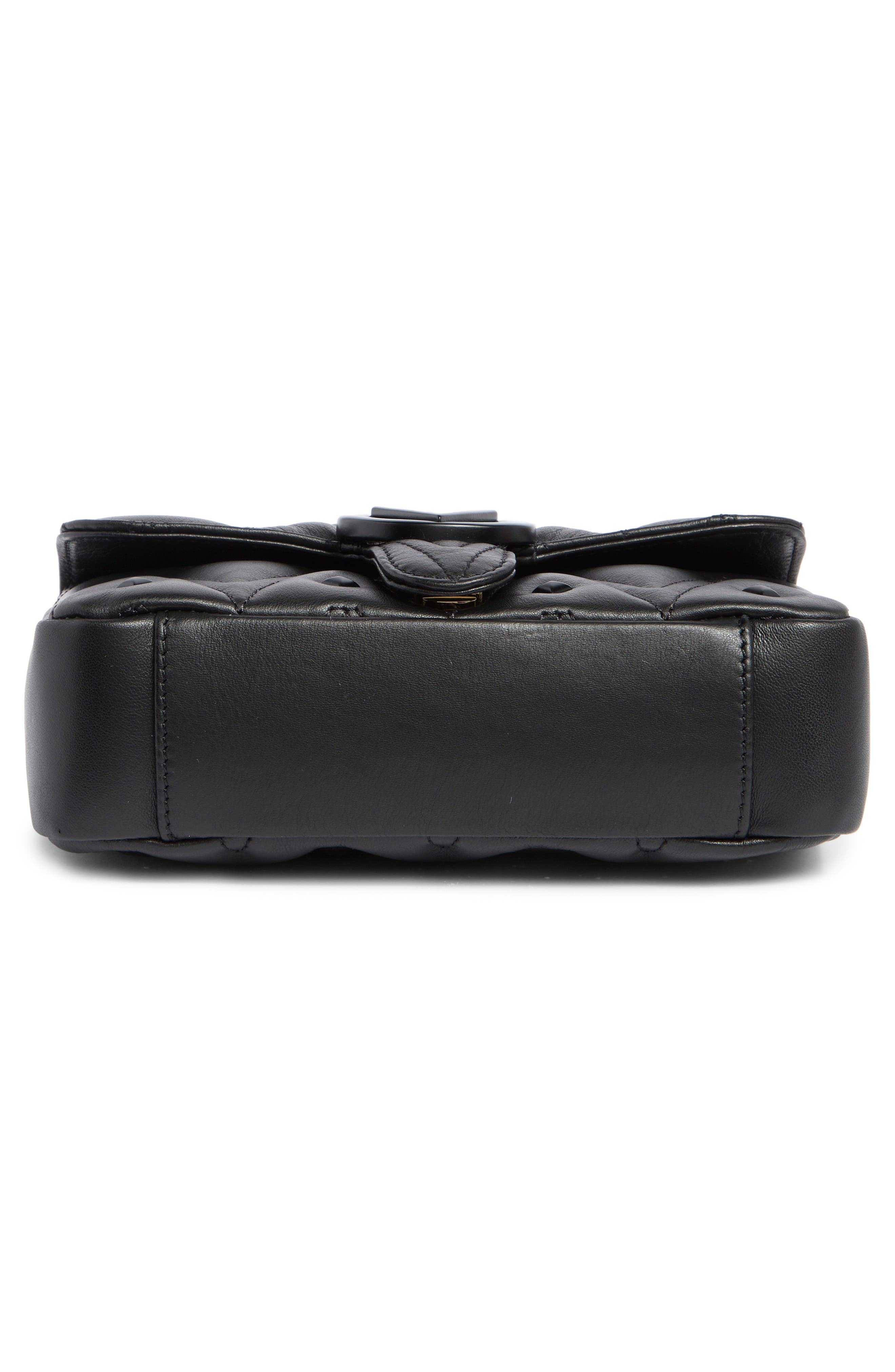 VALENTINO BY MARIO VALENTINO Poisson Diamond Stud Leather Shoulder Strap, Alternate, color, 