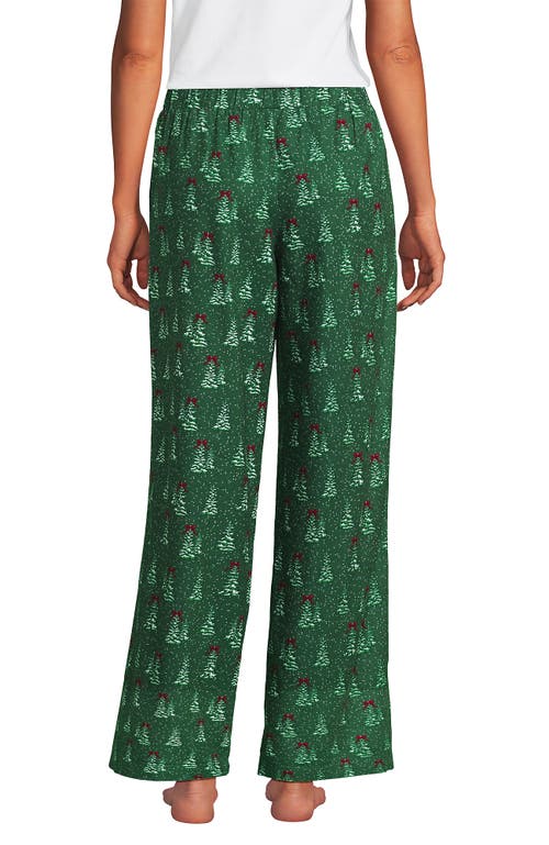 Lands' End Print Flannel Pajama Pants