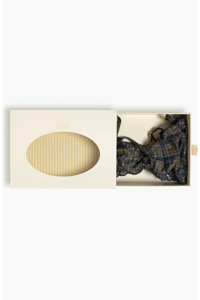 Plaid Bralette, Alternate, color, Dark Green Plaid