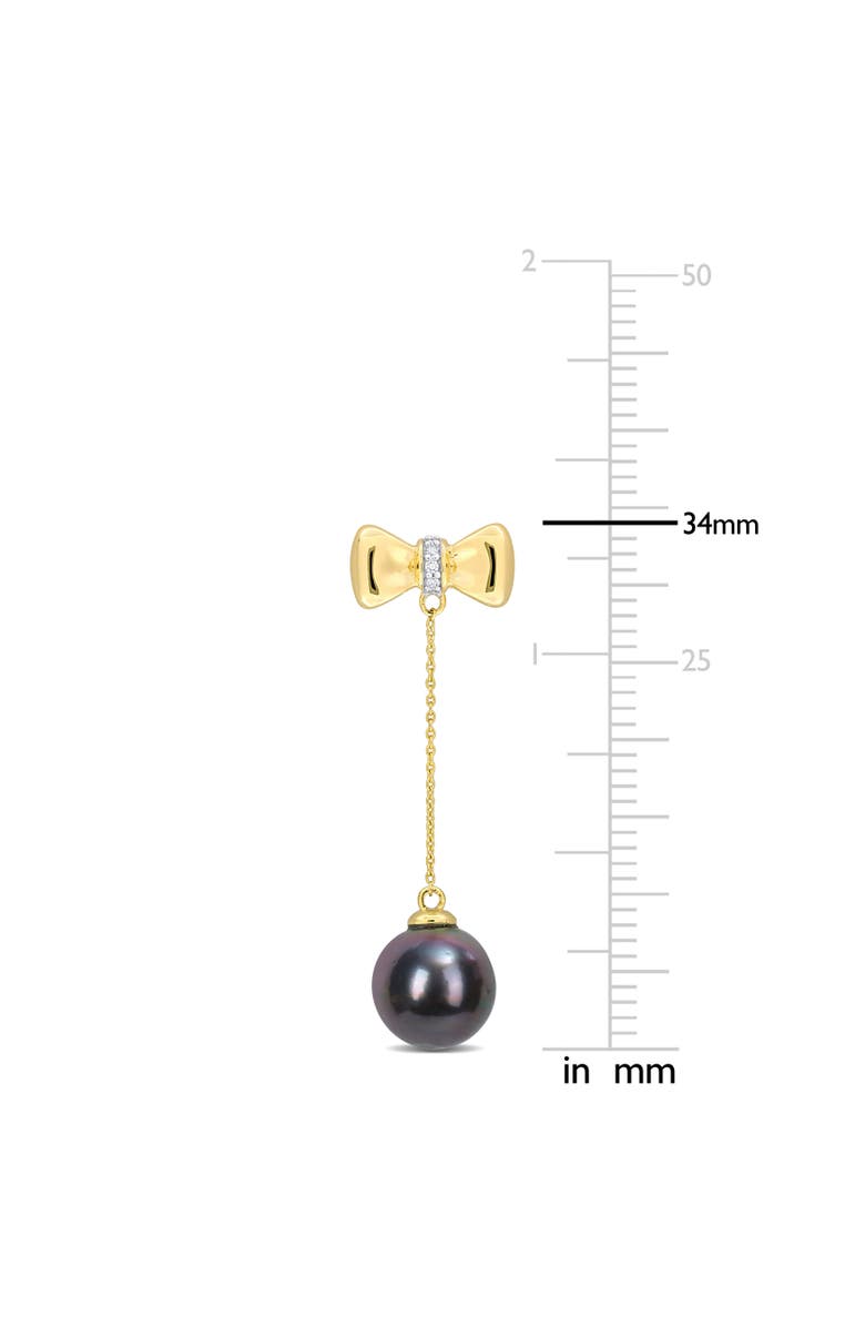 Julianna B. Cultured Pearl & Diamond Dangle Earrings 10k, Alternate, color,