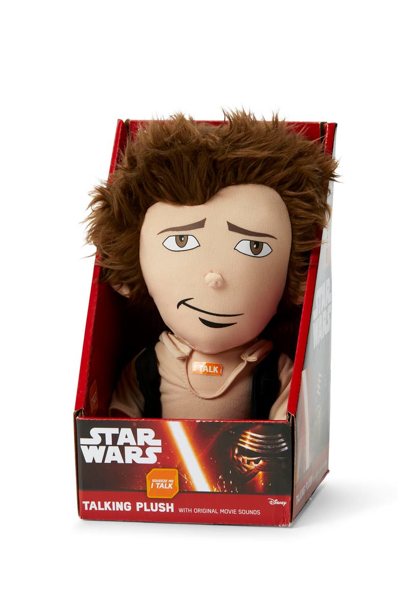 Stuffed Star Wars Plush Toy - 9" Talking Han Solo Doll, Alternate, color, Brown
