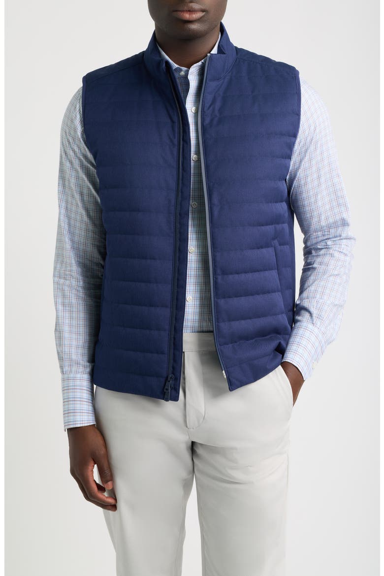 Parks Hybrid Quilted Vest, Main, color, NAVY