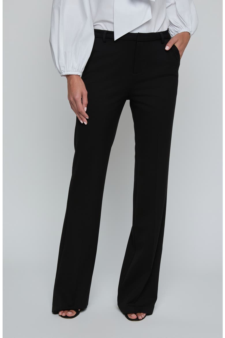 Frances Bootcut Pants, Main, color, BLACK