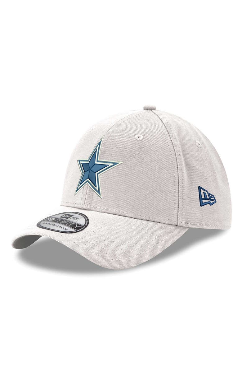 New Era Men's New Era White Dallas Cowboys Logo 39THIRTY Flex Hat, Alternate, color, White