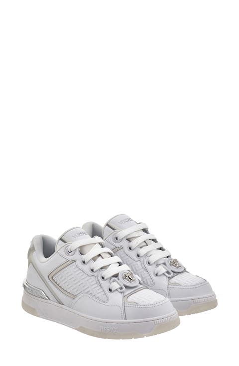 スニーカー VERSACE Sneakers Women Leather White/Silver Women's Versace White Sneakers & Athletic Shoes | Nordstrom