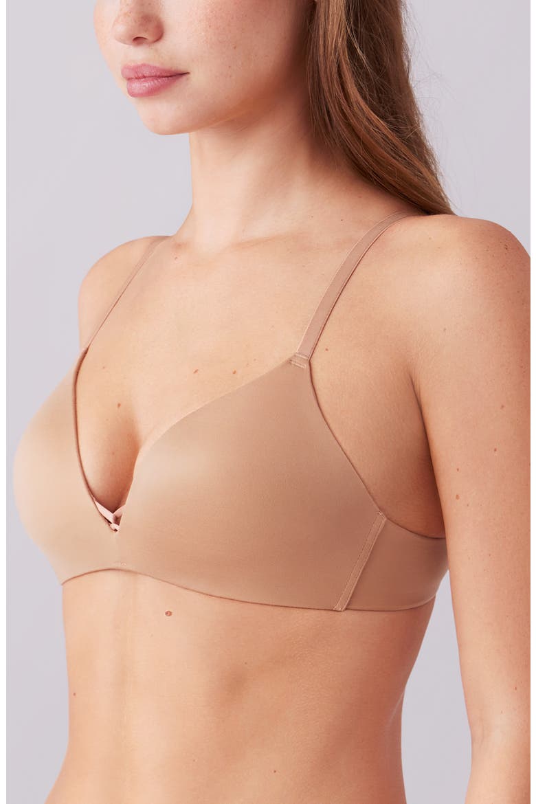 Undercover Wire Free T-Shirt Bra, Alternate, color, CHAI