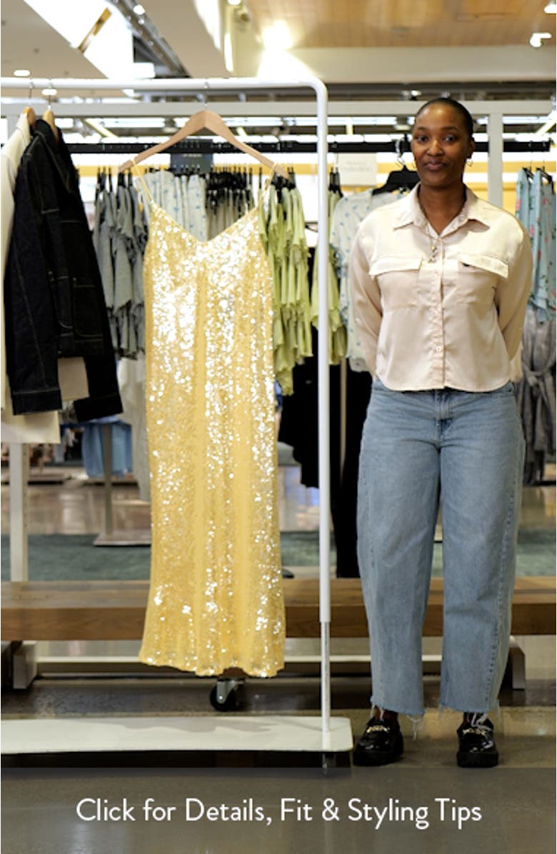 Opaline Luxe Sequin Cocktail Slipdress, sales video thumbnail