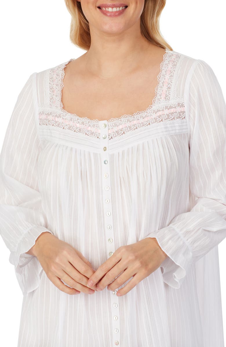 Eileen West Ballet Button Front Robe, Alternate, color, 