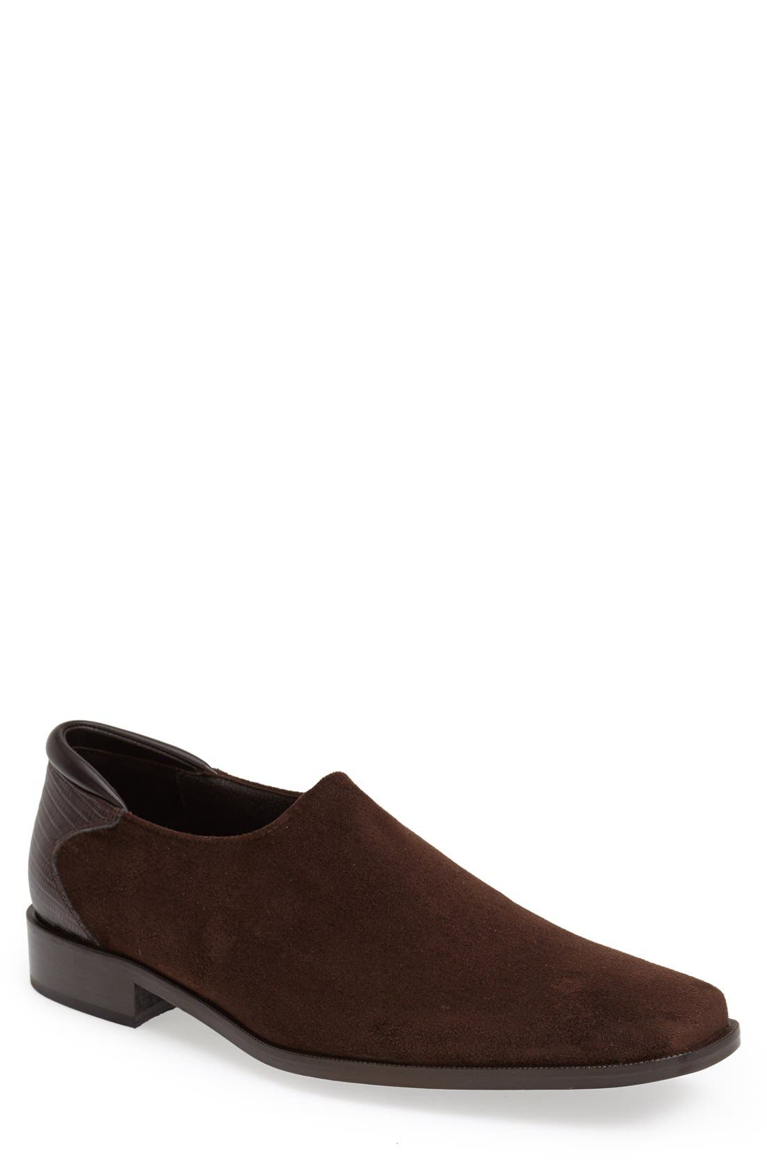 Donald J Pliner 'Rex' Venetian Loafer, Main, color, ESPRESSO SUEDE