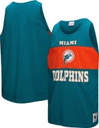 Mitchell & Ness Men's Mitchell & Ness Aqua Miami Dolphins Retro Colorblock Tank Top