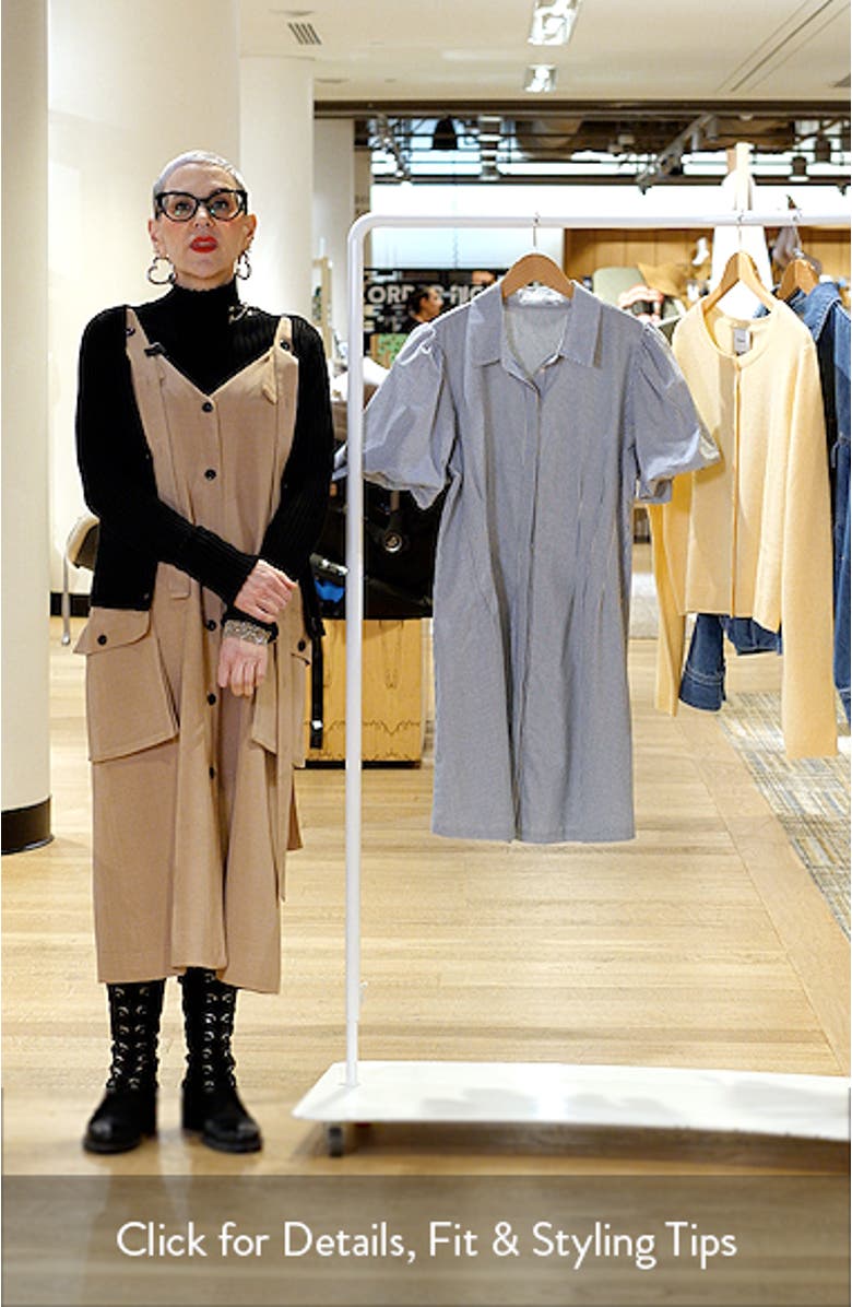 Maria Stripe Shirtdress, sales video thumbnail