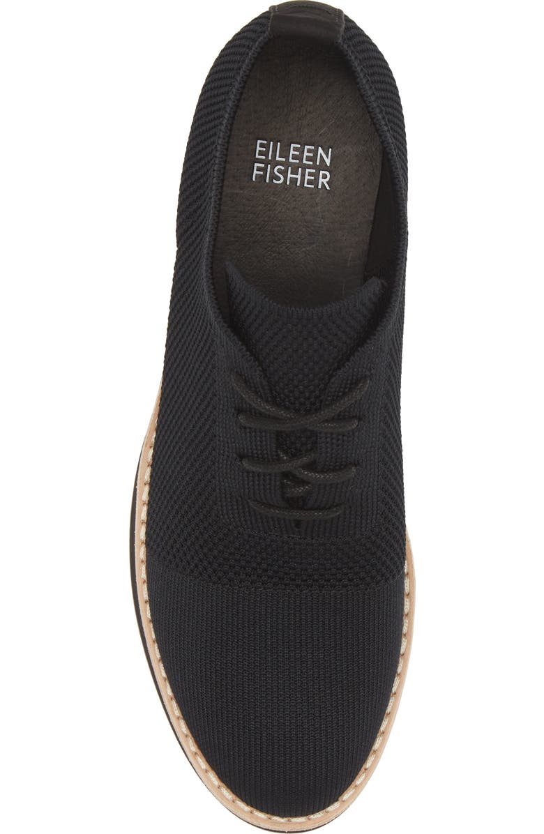 Eileen Fisher Jemma Lace-Up Platform Stretch Knit Bootie, Alternate, color,