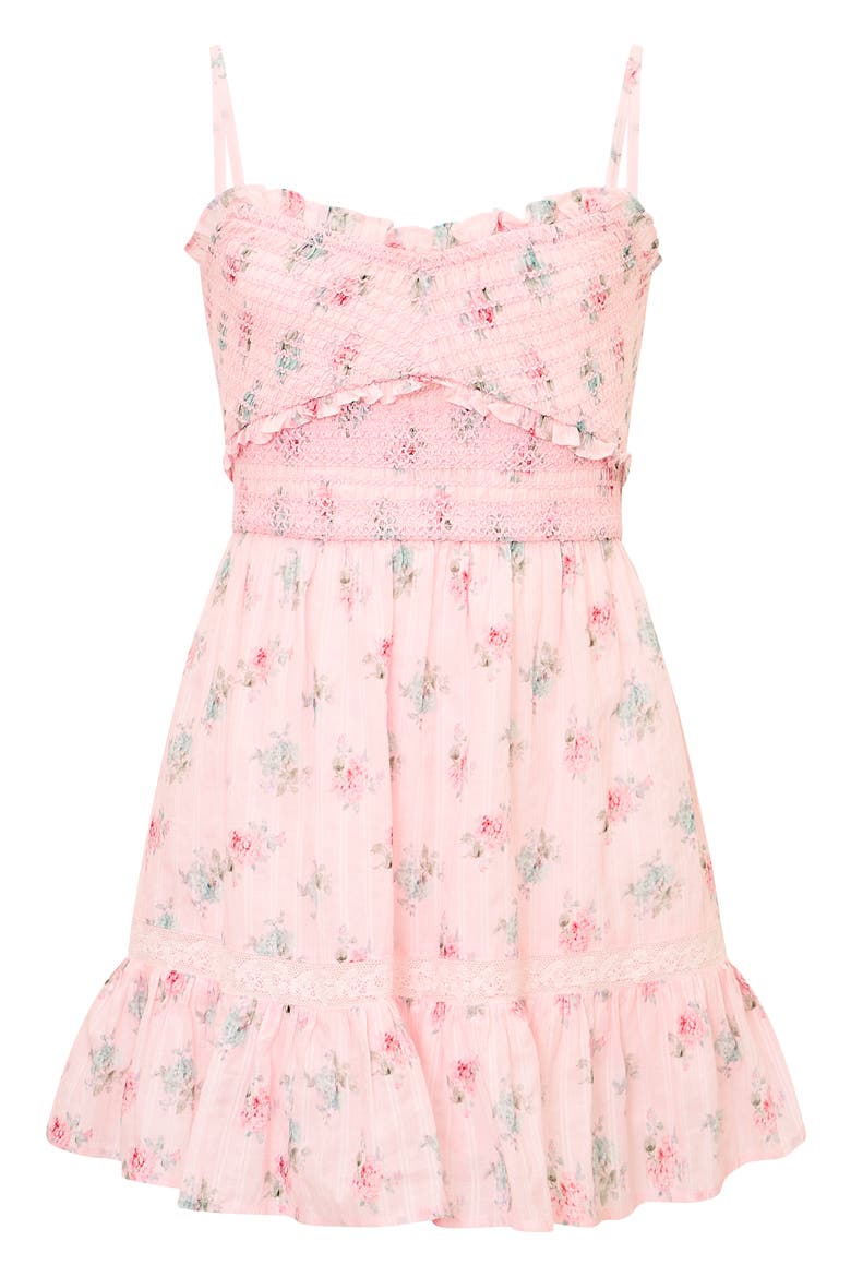 Kids' Amrin Smocked Dress, Main, color, EAU DE ROSE