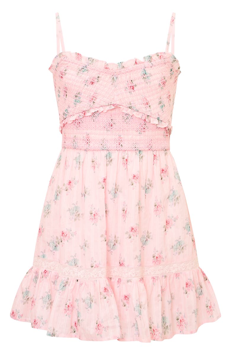 LoveShackFancy Kids' Amrin Smocked Dress, Main, color, Eau De Rose