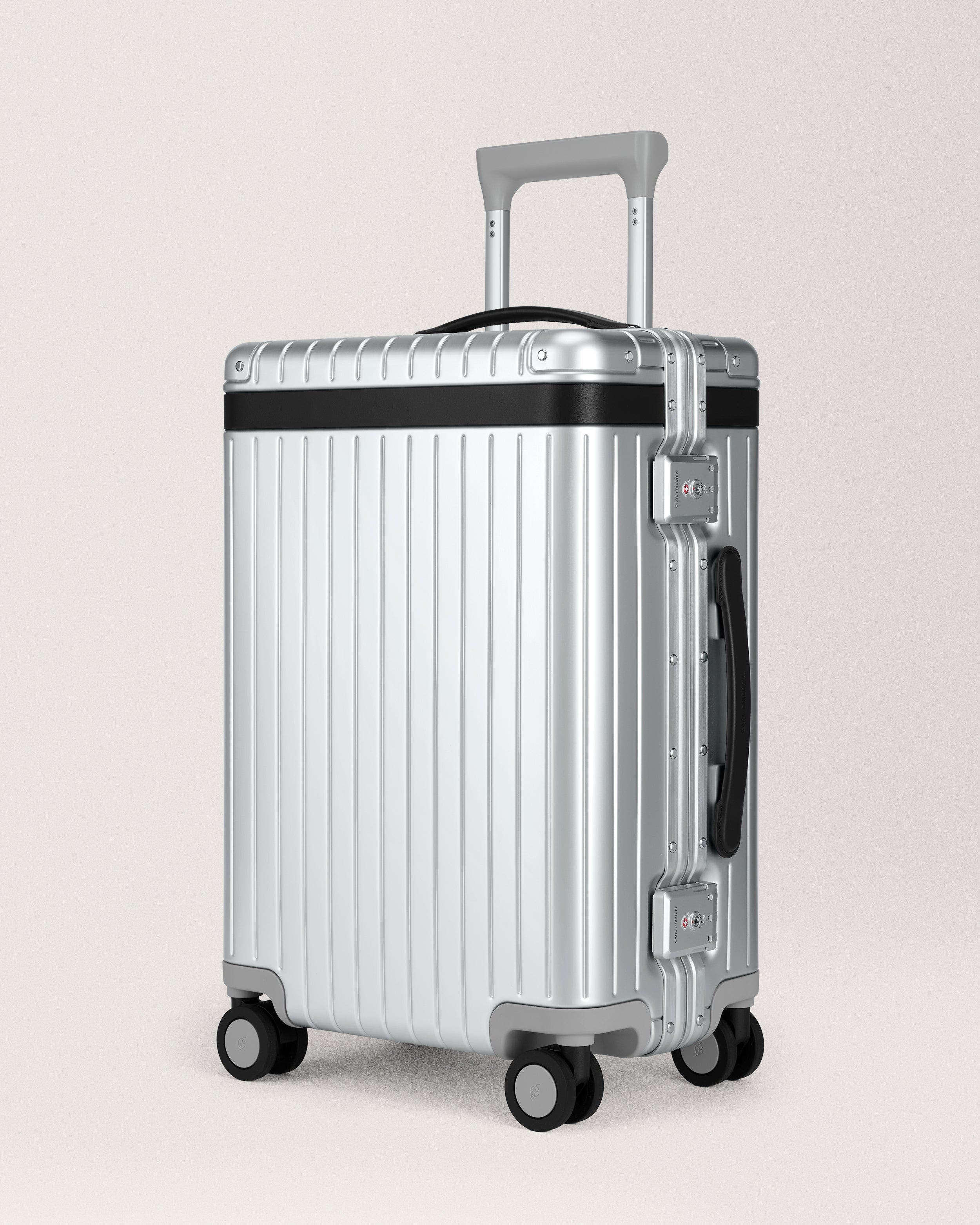 Carl Friedrik The Aluminium Carry-on, Alternate, color, Silver / Black
