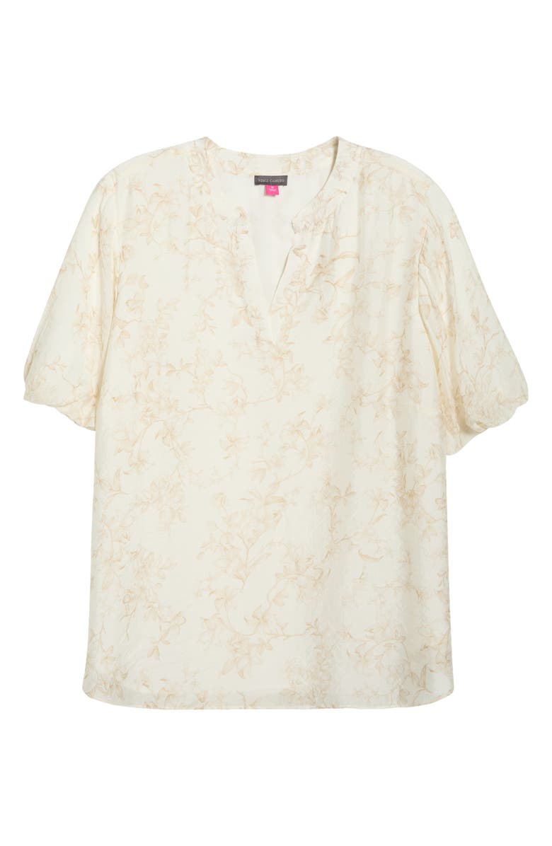 Vince Camuto Puff Sleeve Top, Alternate, color, Camel