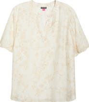 Vince Camuto Puff Sleeve Top