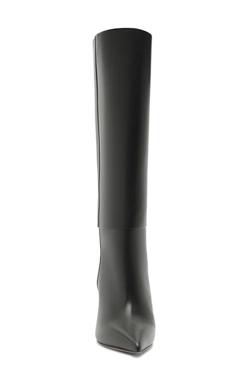 Alexandre Birman Brena Pointed Toe Knee High Boot In Black