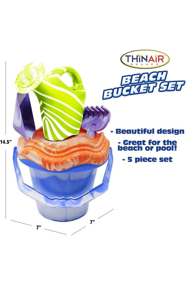 Scooba Duck Beach Bucket 5 Piece Set, Alternate, color, Multicolored